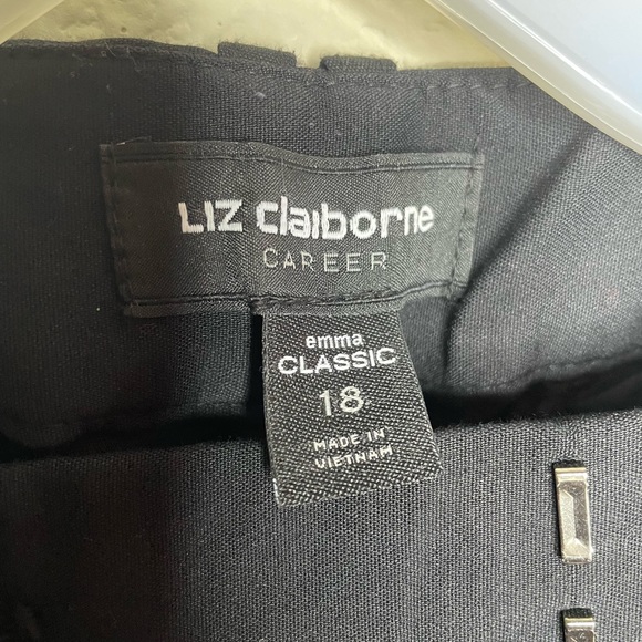 Liz Claiborne Career Emma Classic Pants Cotton Blend - Picture 4 of 5